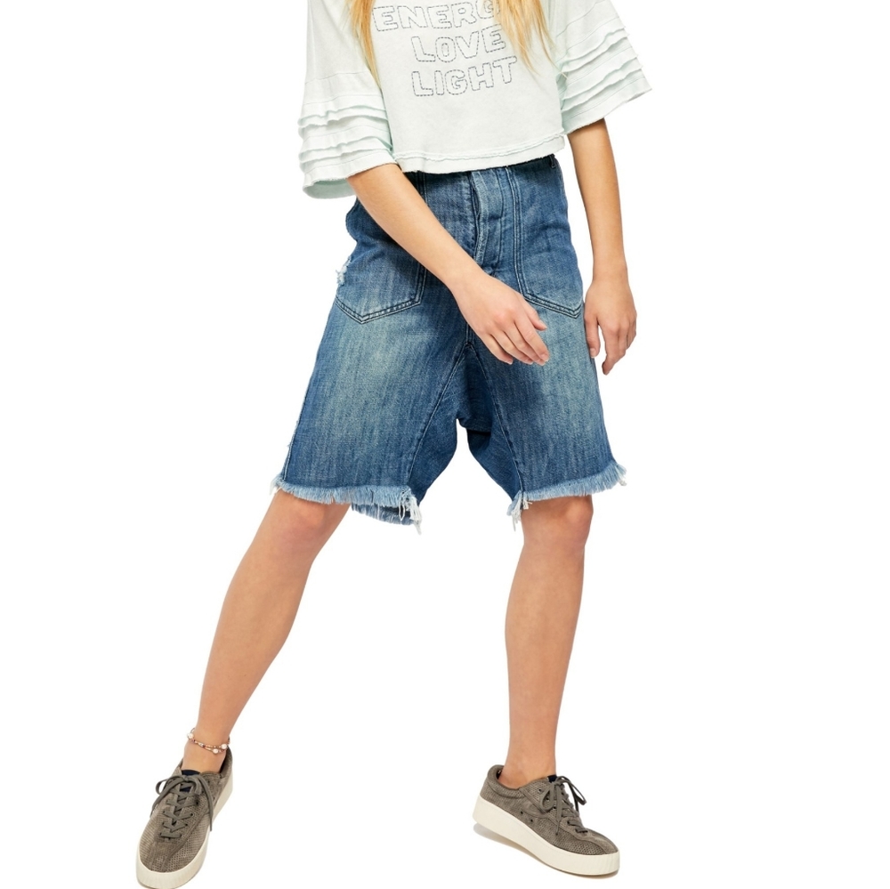 Free People She's A Legend High Waist Shorts
